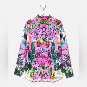 Hotel Franks by Camilla NWT Exotica Erotica Oversized Silk Shirt